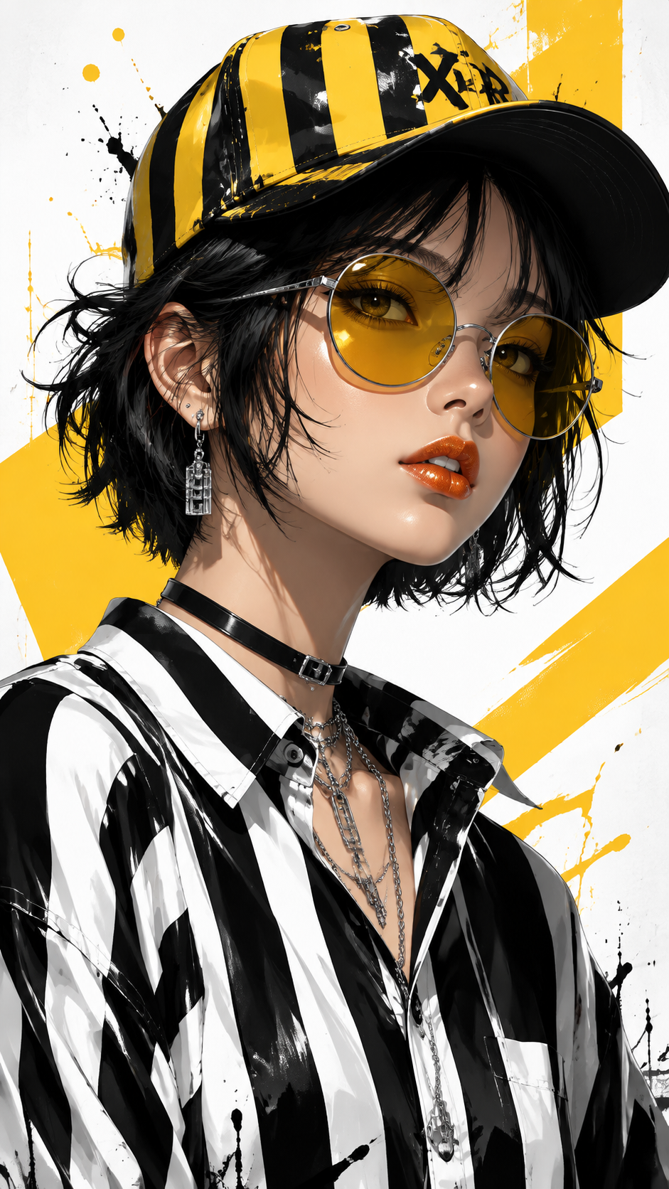 Anime fashion portrait generated from the same original reference photo